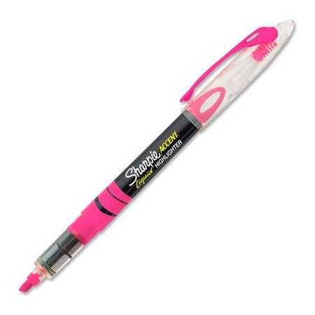 Sanford Sharpie Accent Pen Style Liquid Highlighter, Chisel Tip, Fluorescent Pink 1754464